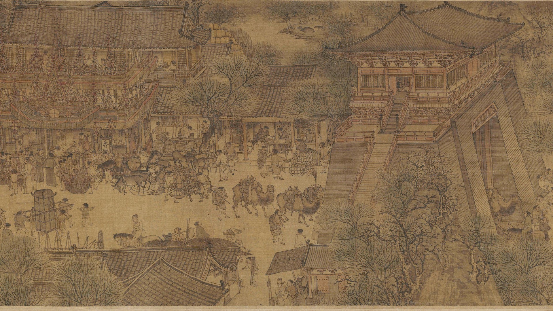 Along the River During the Qingming Festival / 《清明上河图》全卷